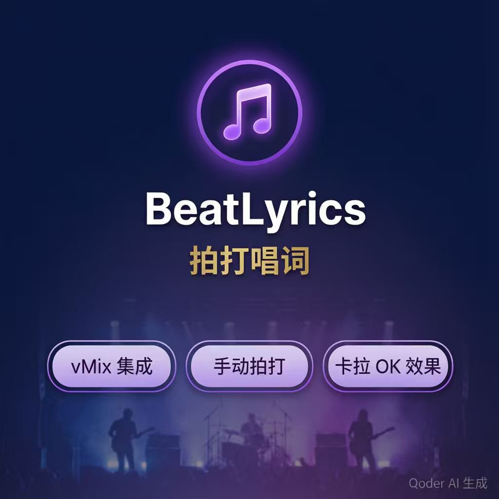 BeatLyrics 社交分享卡片